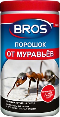 Х.Порошок от муравьев BROS (туба 250гр) уп.12шт